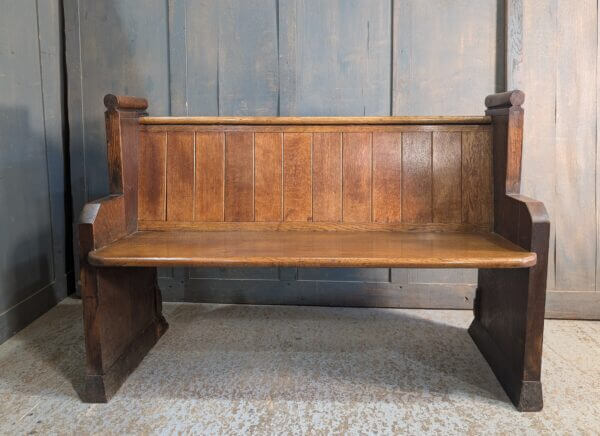 Winchester Elbow Ended Oak T&G Antique Church Chapel Pews Benches