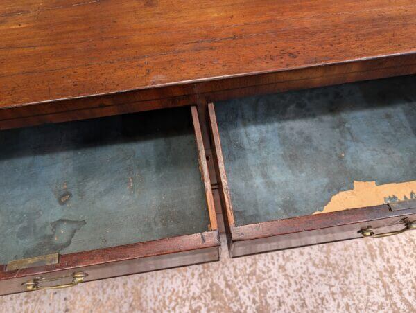 Early 19th Century Brass Bound Military Style Mahogany Chest of Drawers