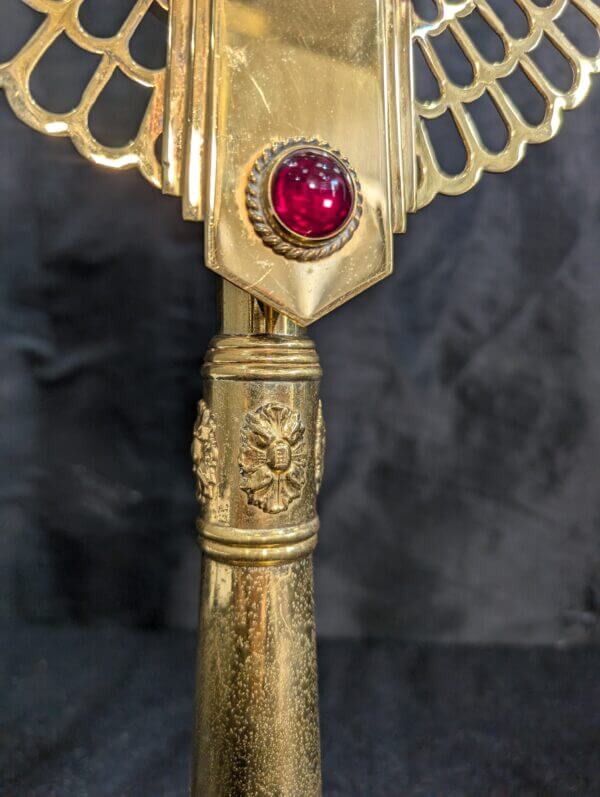 Gilt Brass Modern and Unusual Bejeweled Monstrance from St Veronica Rossendale