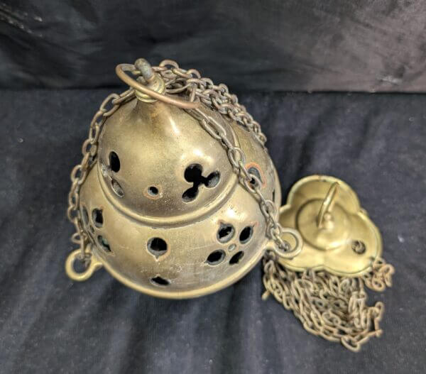 Original Antique Well Used Thurible Censer Incense Burner from St Veronica Rossendale