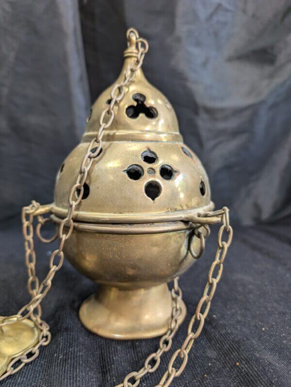 Original Antique Well Used Thurible Censer Incense Burner from St Veronica Rossendale