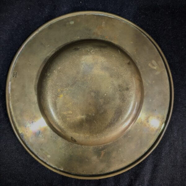 Smaller size Antique Victorian Brass Alms Dish by Jones & Willis