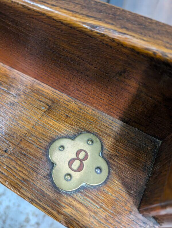 Medium to Dark Late Gothic Oak Church Pews Benches from St Saviour's Westcliff-on-Sea