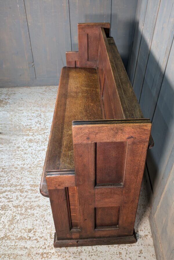 Medium to Dark Oak Elbowed Church Pews Benches from St Saviour's Westcliff-on-Sea