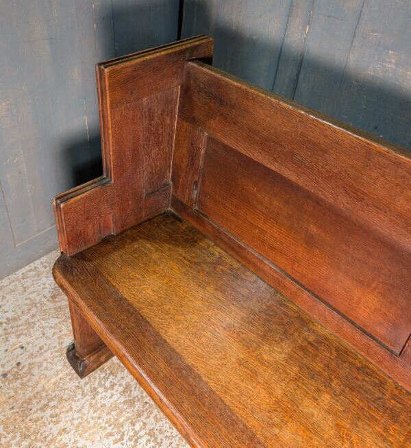 Medium to Dark Oak Elbowed Church Pews Benches from St Saviour's Westcliff-on-Sea