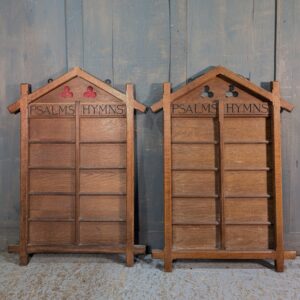 Extra Large Vintage Ten Hymn/Psalm Boards in the Shape of a House