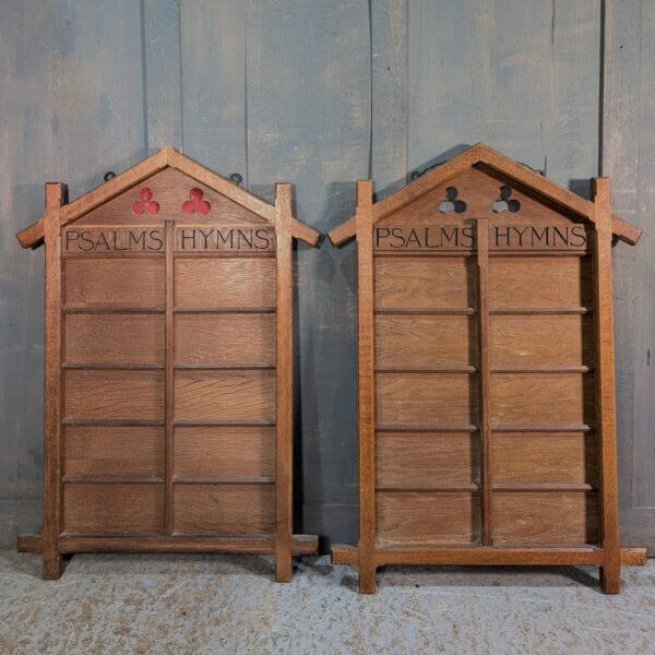 Extra Large Vintage Ten Hymn/Psalm Boards in the Shape of a House