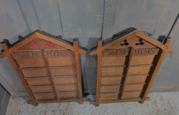 Extra Large Vintage Ten Hymn/Psalm Boards in the Shape of a House