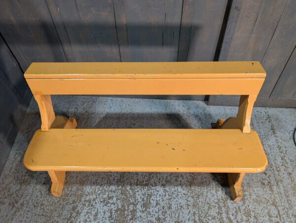 1870's Pine Simple Gothic Church Bar Back Benches from St Charles Borromeo Weybridge Type 1