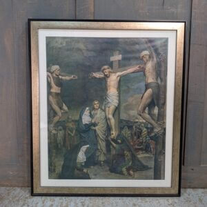 Medium To Large Colour Print of Jesus On The Cross From The Bible Picture Book C1950