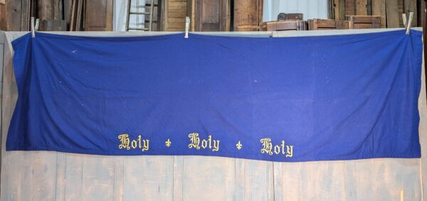 Very Large Holy Holy Holy Blue Altar Hanging Project