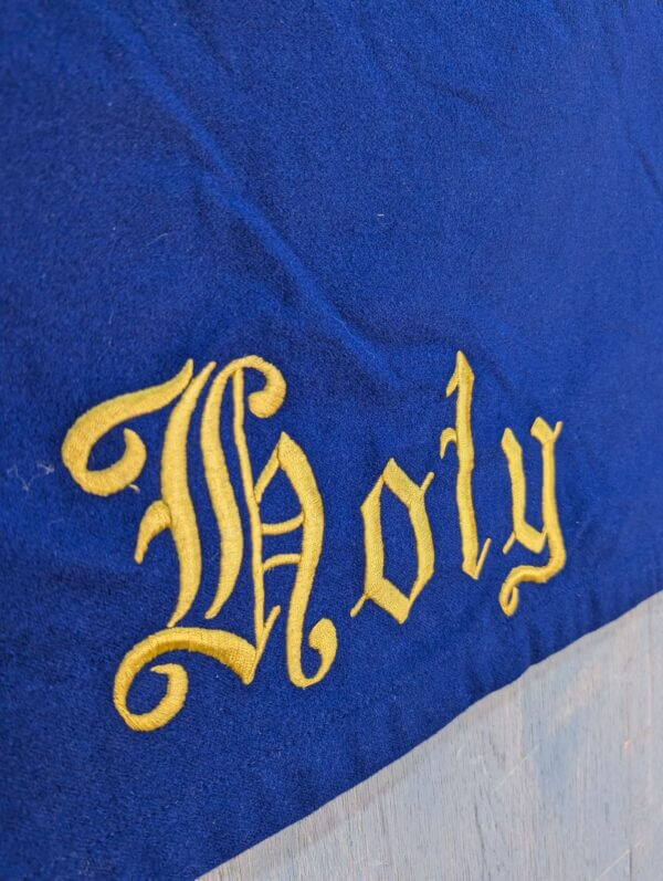 Very Large Holy Holy Holy Blue Altar Hanging Project