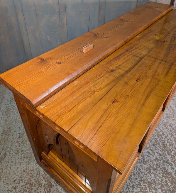 Restored & Varnished Victorian Pine Gothic Church Altar from St Andrew's Brentwood