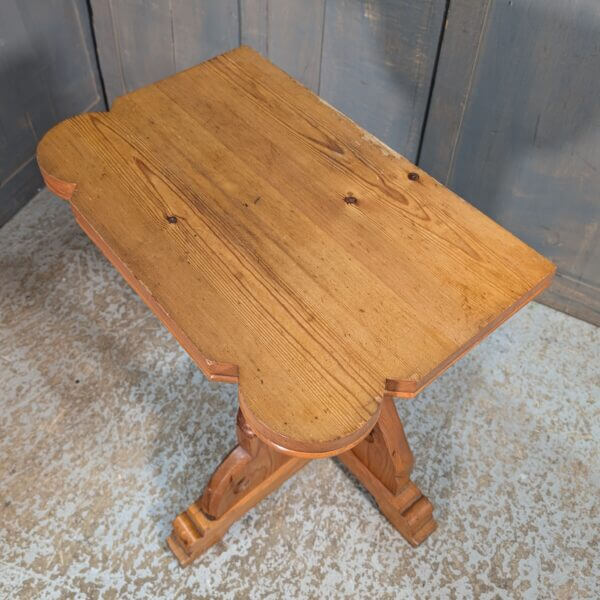 Stripped Pine Victorian Gothic Credence Table from St Andrews Brentwood