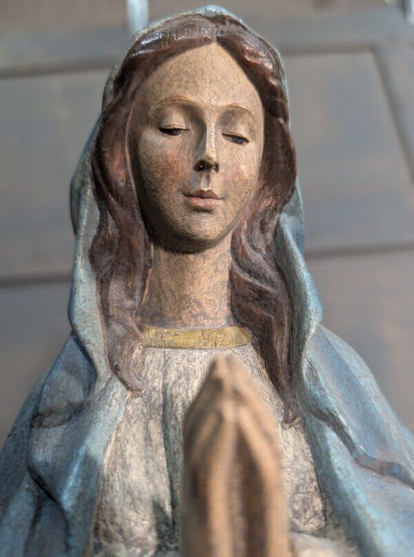 Extremely Convincing Early North European Style Religious Style Madonna The Immaculate Conception