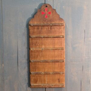 Charming Antique Shaped Oak Five Hymn Board from St Andrews Brentwood