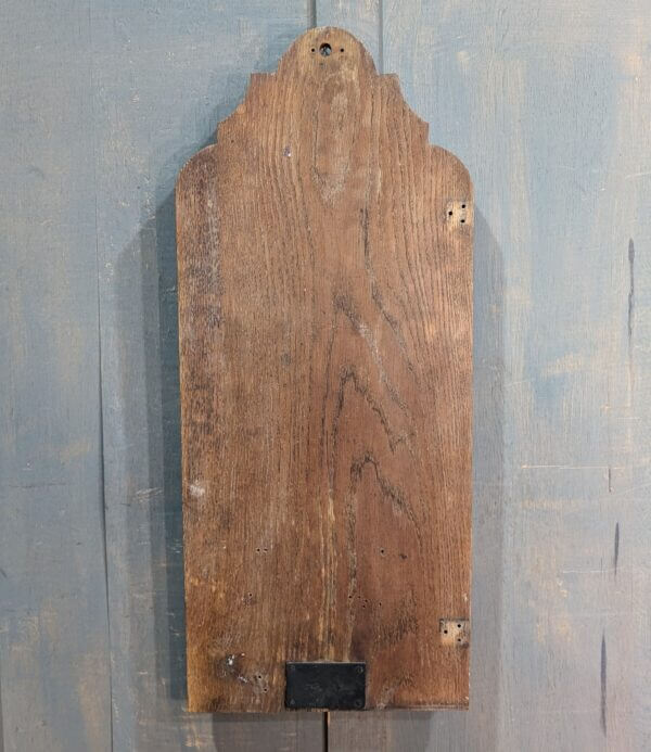 Charming Antique Shaped Oak Five Hymn Board from St Andrews Brentwood