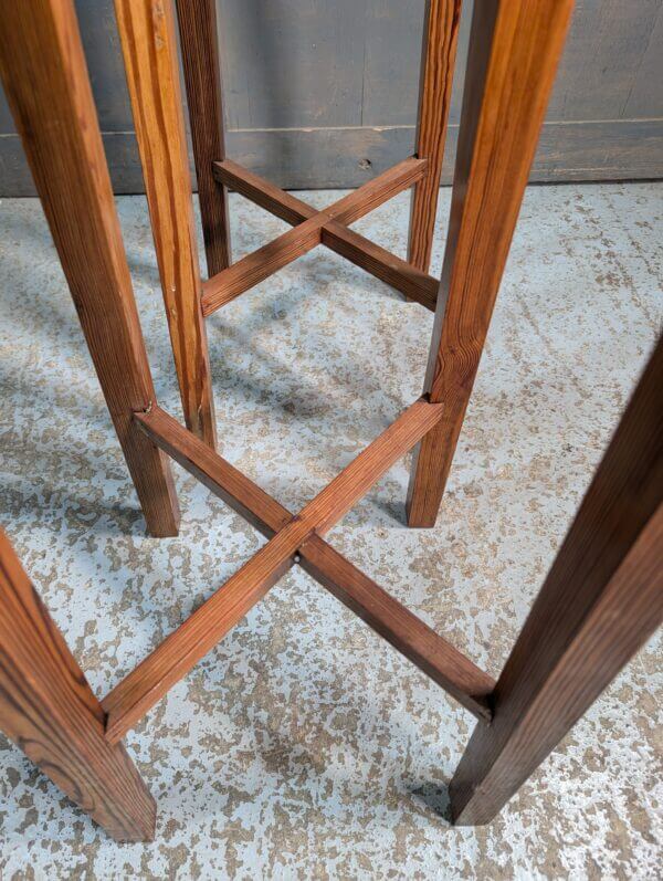 Antique Arts & Crafts Era Influenced Baltic Pine Plant Stands