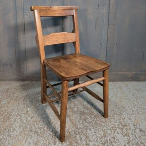 Very Good Colour Medium Brown Ladderback Church Chapel Chairs from St Paul's Tunbridge Wells