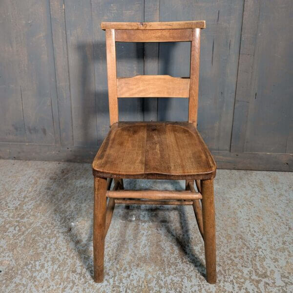 Very Good Colour Medium Brown Ladderback Church Chapel Chairs from St Paul's Tunbridge Wells - Image 2