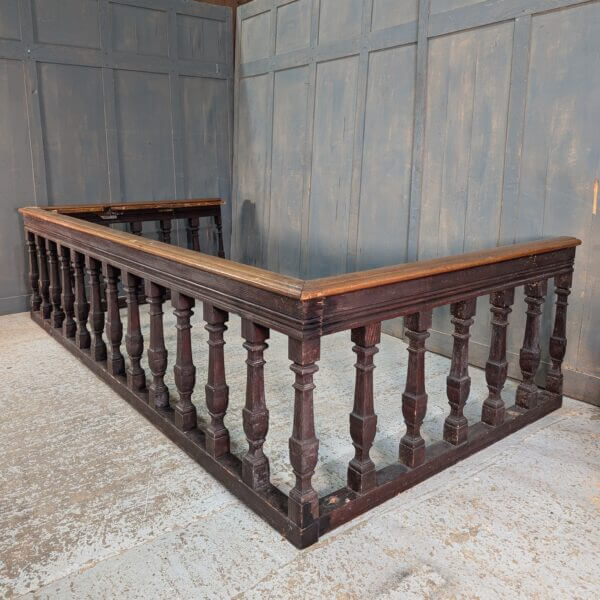 Gothic Pine Altar Rail from St Andrews Brentwood