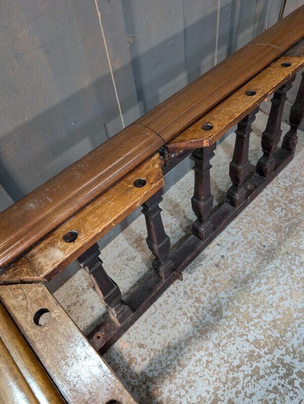 Gothic Pine Altar Rail from St Andrews Brentwood