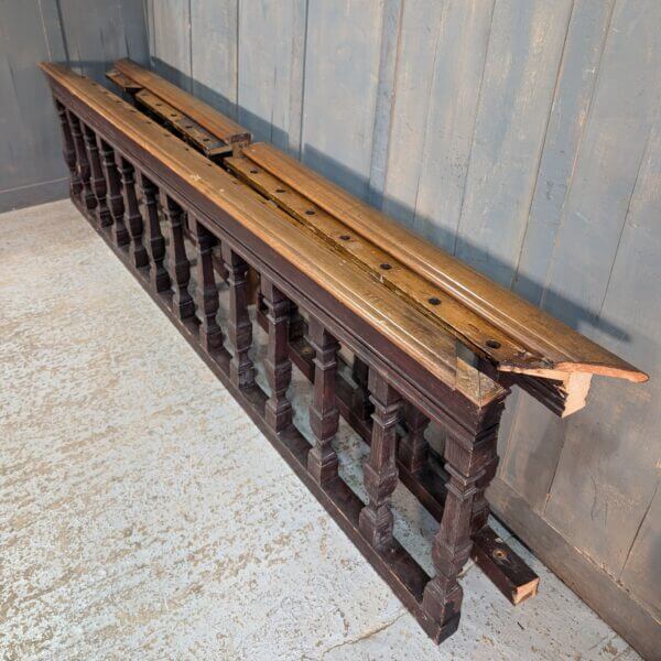 Gothic Pine Altar Rail from St Andrews Brentwood