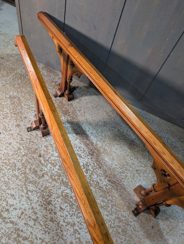 Antique Pine Balustrade Altar Rail Railing from Salisbury Methodist Church