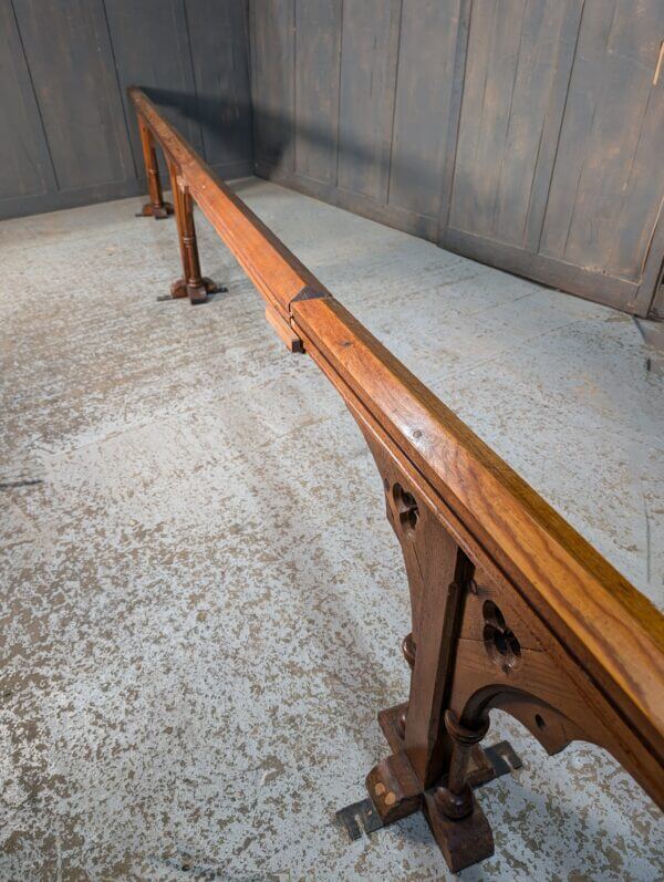 Antique Pine Balustrade Altar Rail Railing from Salisbury Methodist Church