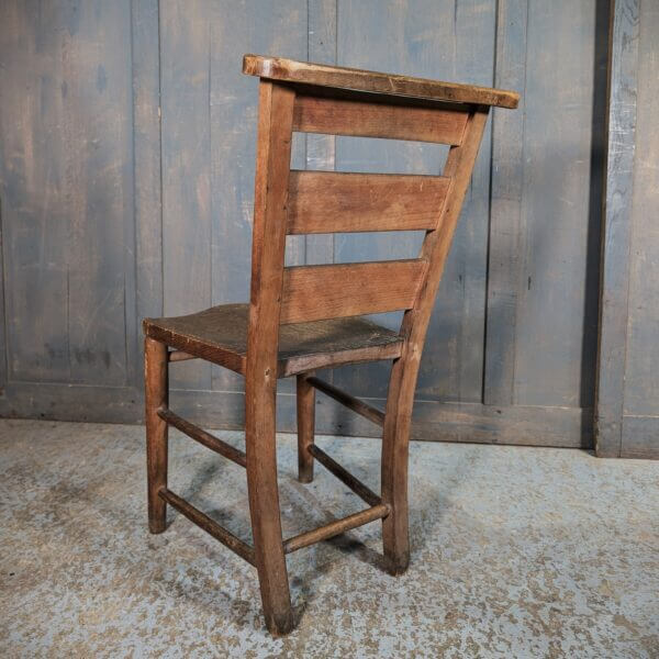 Rusthall Antique Elm and Beech Church Chapel Chairs - Bargain -