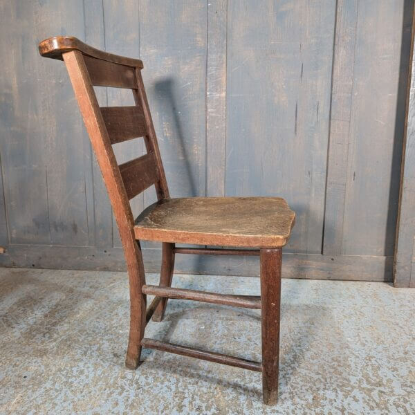 Rusthall Antique Elm and Beech Church Chapel Chairs - Bargain -