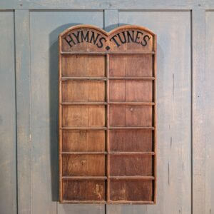 Rare Extra Large Antique Six Tune Six Hymn Oak Hymnboard