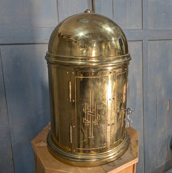 Classic Victorian Style Outsize Brass Dome Top Tabernacle & Stand from St Joseph's Convent East Molesey