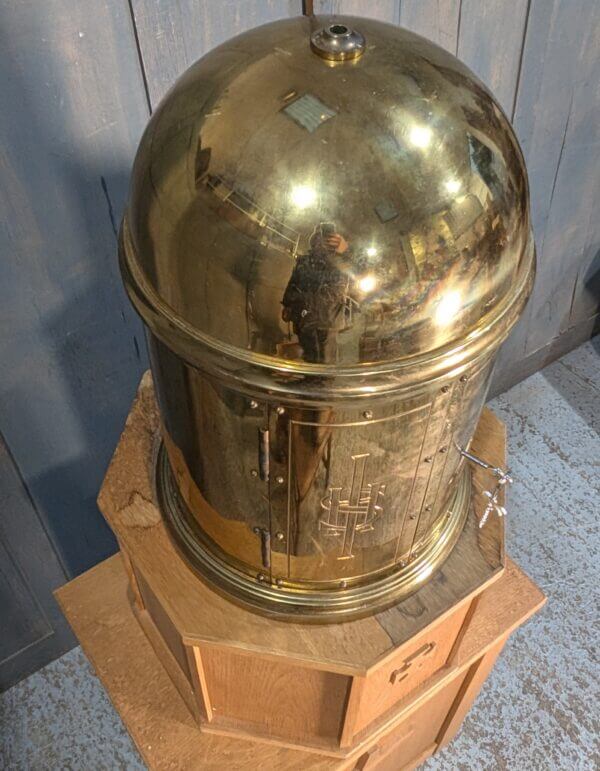 Classic Victorian Style Outsize Brass Dome Top Tabernacle & Stand from St Joseph's Convent East Molesey