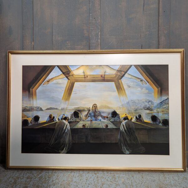 Very Large Colour Print Lithograph of The Sacrament of the Last Supper by Salvador Dali