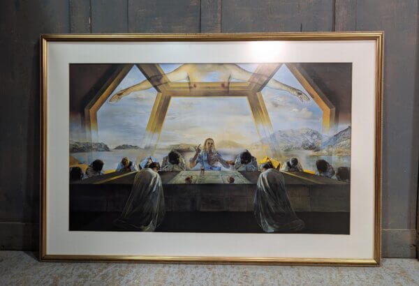 Very Large Colour Print Lithograph of The Sacrament of the Last Supper by Salvador Dali