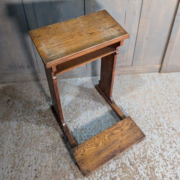 Simple Well Made Oak Prayer Desk from St Joseph's Convent East Molesey