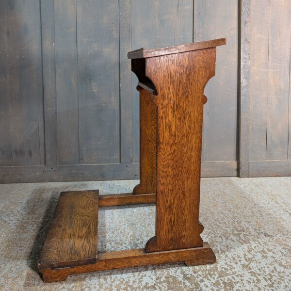 Simple Well Made Oak Prayer Desk from St Joseph's Convent East Molesey