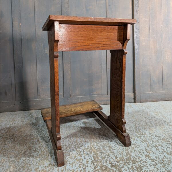 Simple Well Made Oak Prayer Desk from St Joseph's Convent East Molesey