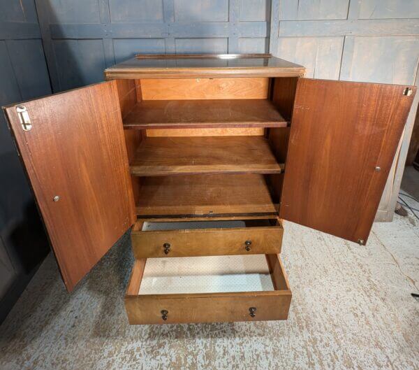 1920's Vintage Fun and Useful Walnut Tallboy Cupboard BARGAIN