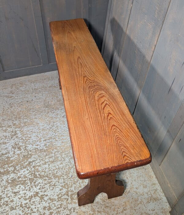 1930's Vintage Pitch Pine Organ Bench from Salisbury Methodist Church - Ideal for a Kitchen Bar