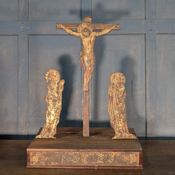 Unusual Crypt find Victorian Metal Crucifixtion Scene from an Essex Village Church