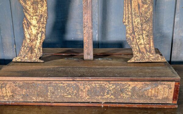 Unusual Crypt find Victorian Metal Crucifixtion Scene from an Essex Village Church