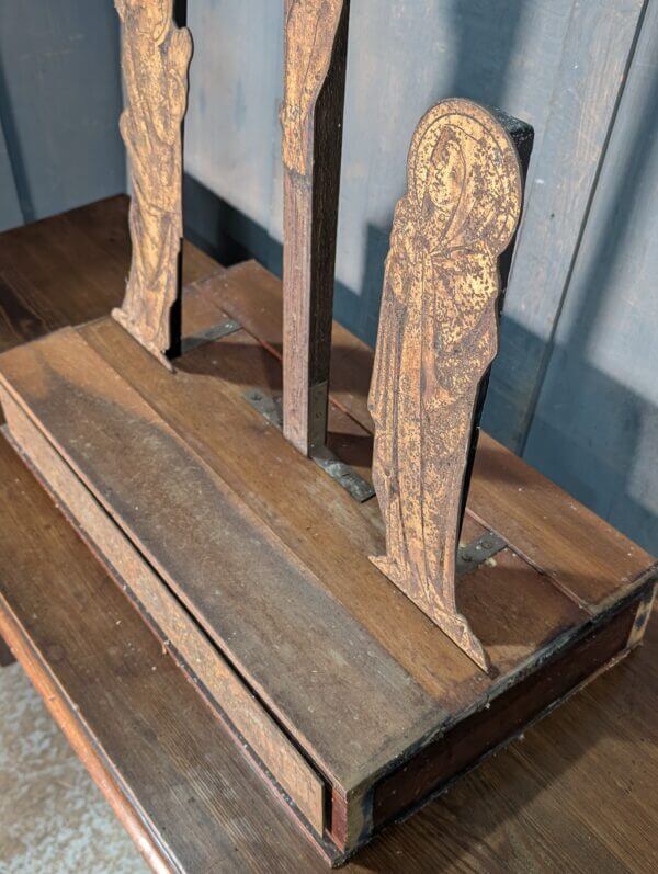 Unusual Crypt find Victorian Metal Crucifixtion Scene from an Essex Village Church