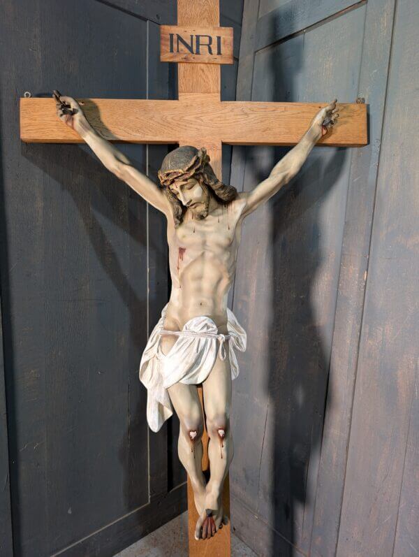 Excellent Quality Large Vintage Crucifix from St Joseph's Convent East Molesey