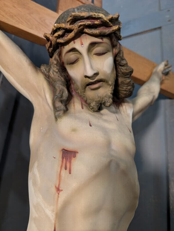 Excellent Quality Large Vintage Crucifix from St Joseph's Convent East Molesey