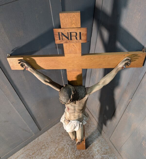 Excellent Quality Large Vintage Crucifix from St Joseph's Convent East Molesey