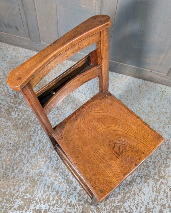 Primrose Hill Classic Early 1900's Elm & Beech Church Chairs with Racks