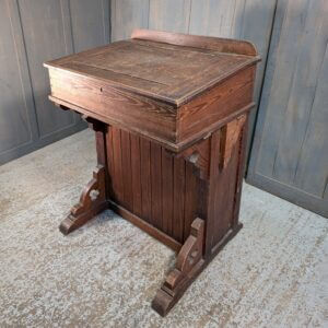 Dickensian Antique Massive Heavy Baltic Pine Clerks Desk