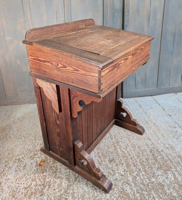 Dickensian Antique Massive Heavy Baltic Pine Clerks Desk